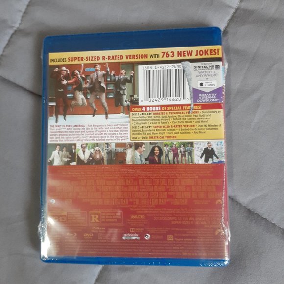 Anchorman 2: The Legend Continues (Blu-ray, 2013) - Picture 2 of 3